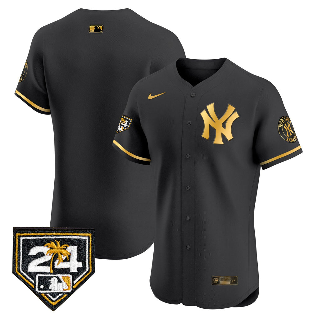 Men’s New York 2024 Spring Training Patch Vapor Premier Elite Jersey V2