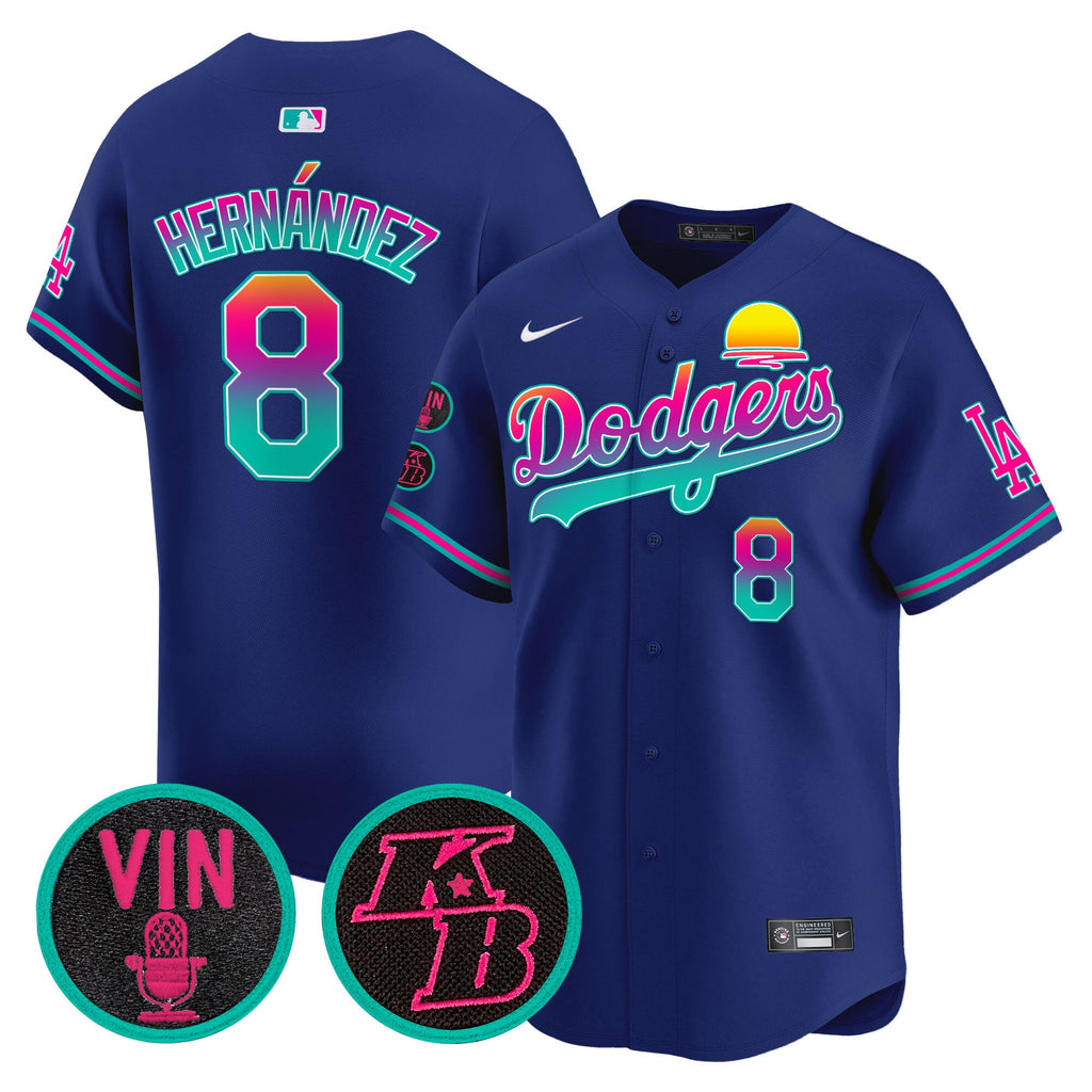 Men’s Vin & Kobe Patch Gold Trim Vapor Premier Limited Jersey
