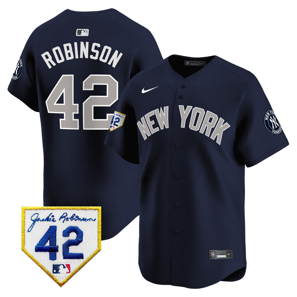 Men’s New York 2024 Jackie Robinson Patch Vapor Premier Limited Jersey