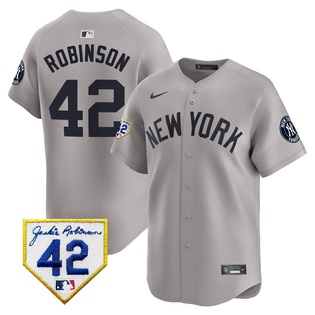 Men’s New York 2024 Jackie Robinson Patch Vapor Premier Limited Jersey