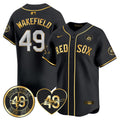 Men’s Tim Wakefield Memorial Patch Vaper Premier Limited Jersey – All Stitched