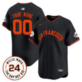 San Francisco 2024 Willie Mays Patch Vapor Premier Limited Custom Jersey V5