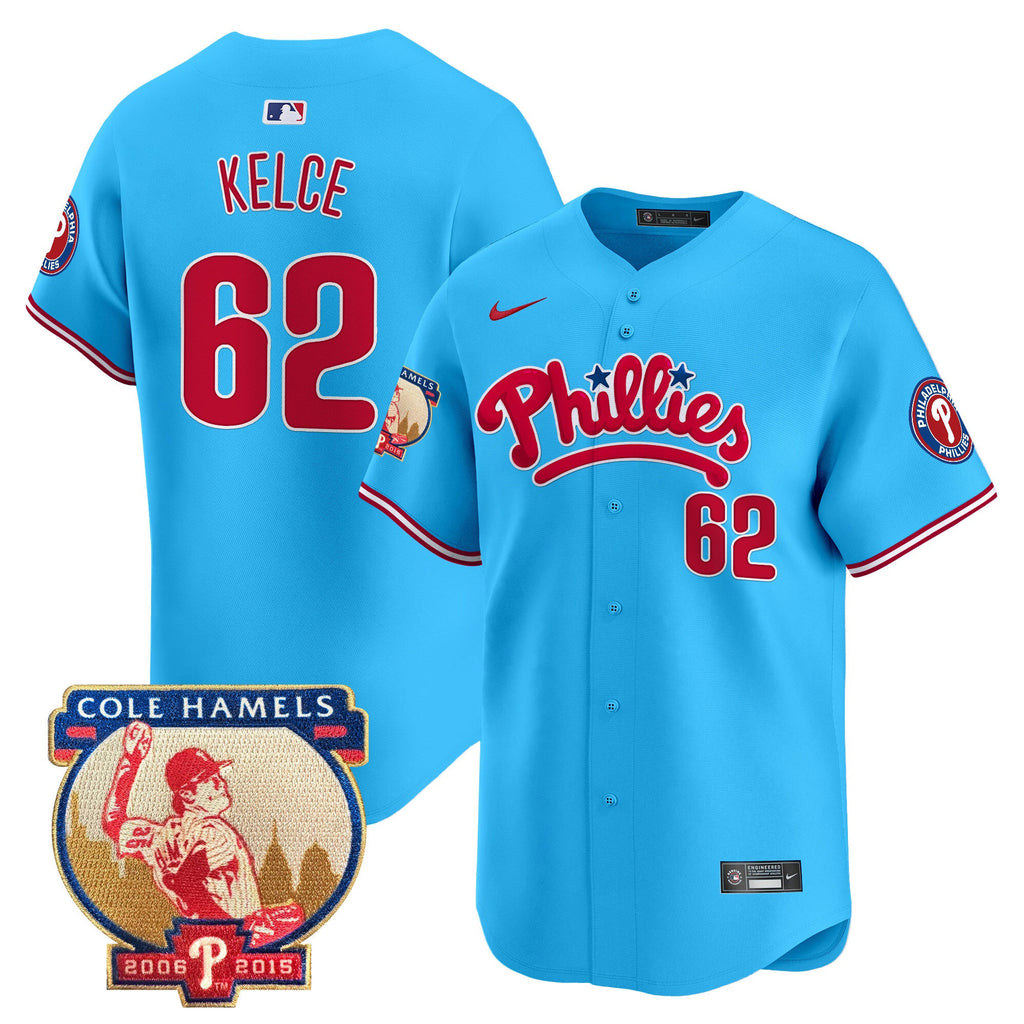 Men’s Cole Hamels Patch Vapor Premier Limited Jersey