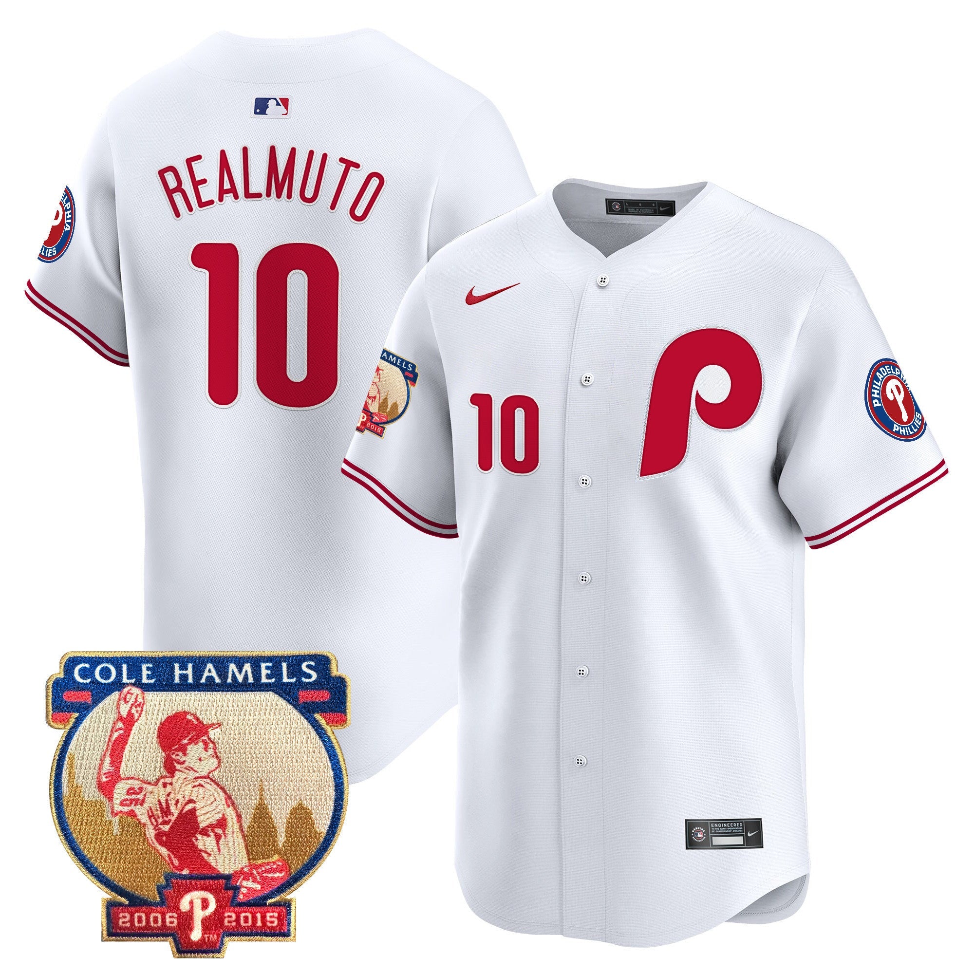 Men’s Cole Hamels Patch Vapor Premier Limited Jersey
