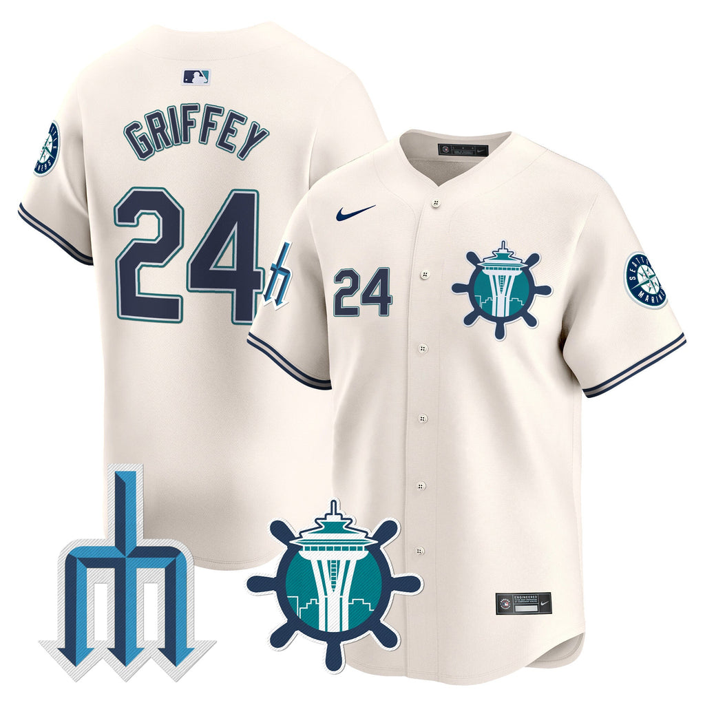 Men’s Seattle Trident Patch Vapor Premier Limited Jersey