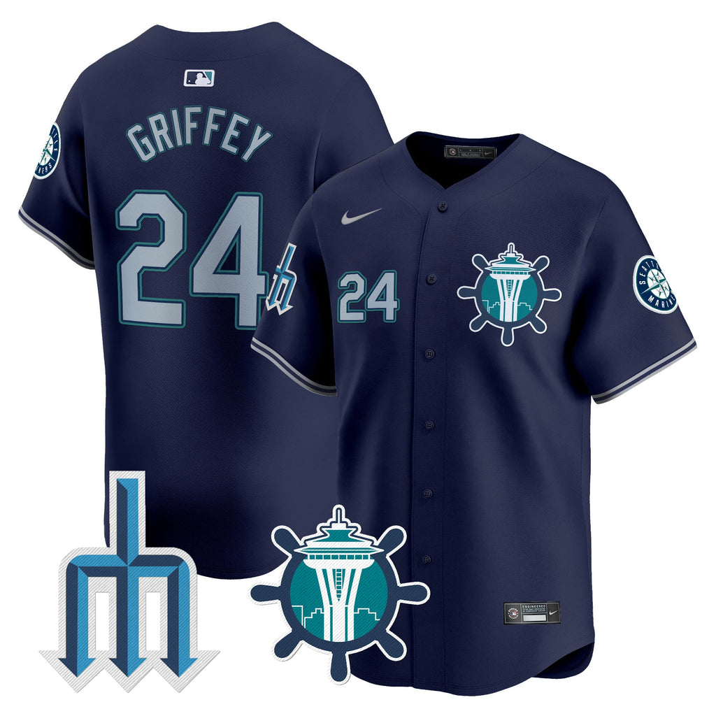 Men’s Seattle Trident Patch Vapor Premier Limited Jersey