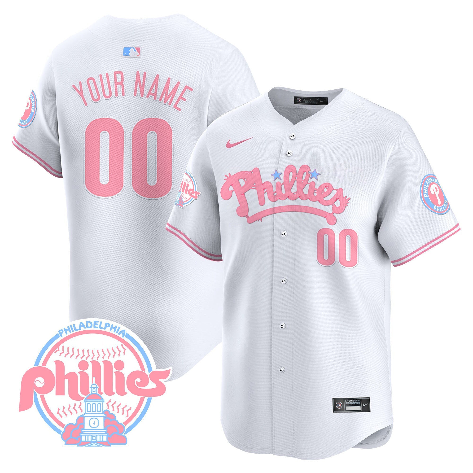 Bubblegum Pink Vapor Premier Limited Custom Jersey
