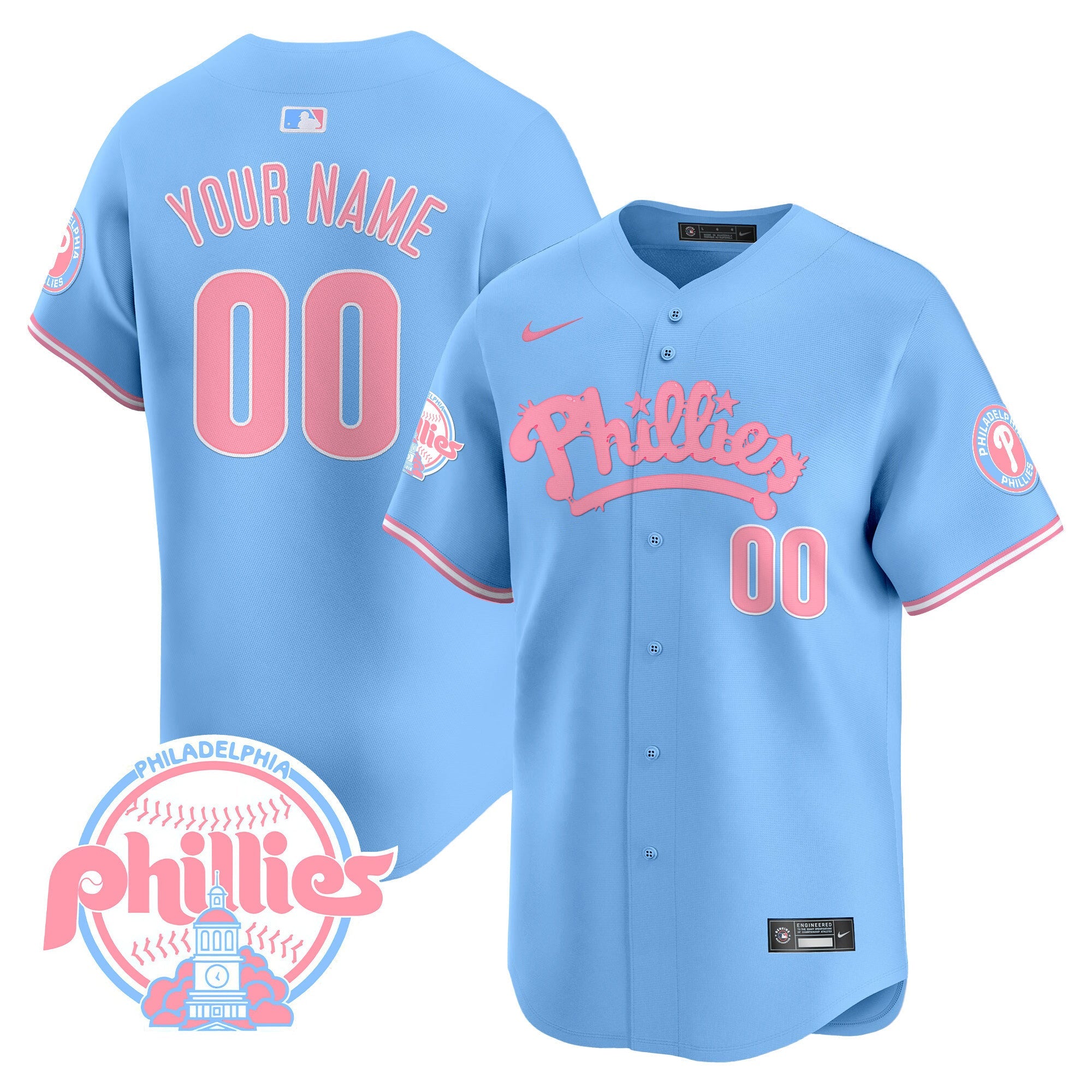 Bubblegum Pink Vapor Premier Limited Custom Jersey