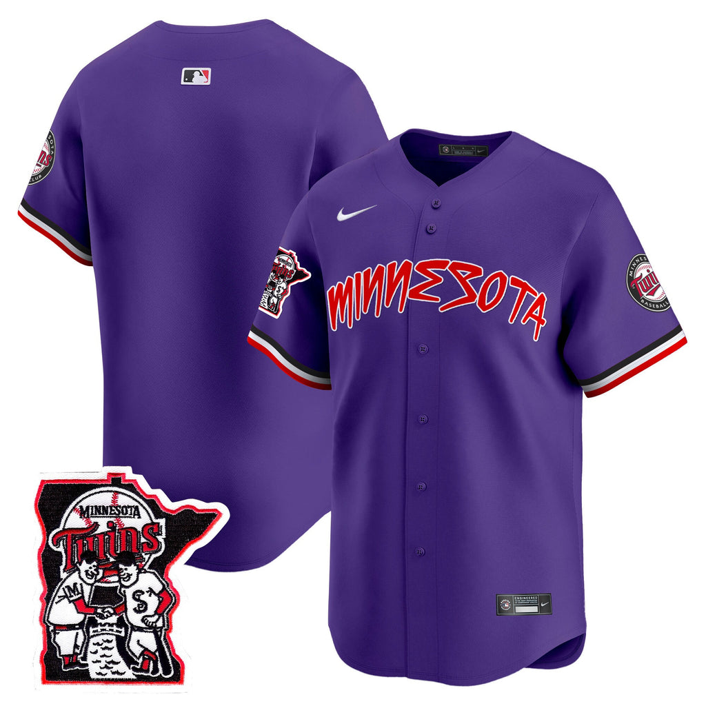 Men’s Minnesota Shaking Hands Patch Vapor Premier Limited Jersey