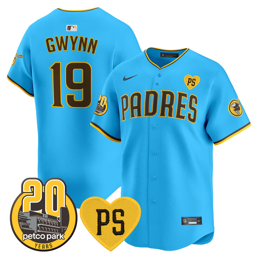 Men’s “For Peter” & Petco Park 20th Patch Vapor Premier Limited Jersey V2