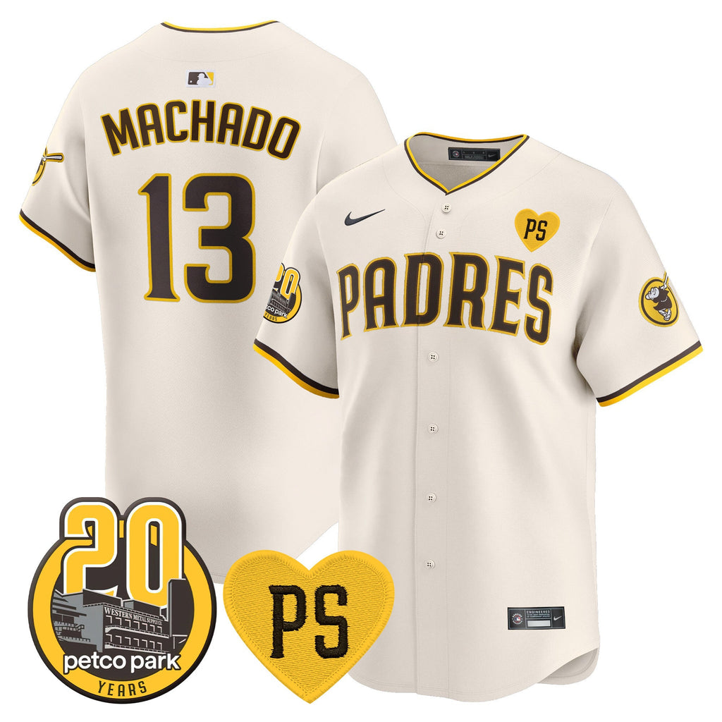 Men’s “For Peter” & Petco Park 20th Patch Vapor Premier Limited Jersey V2