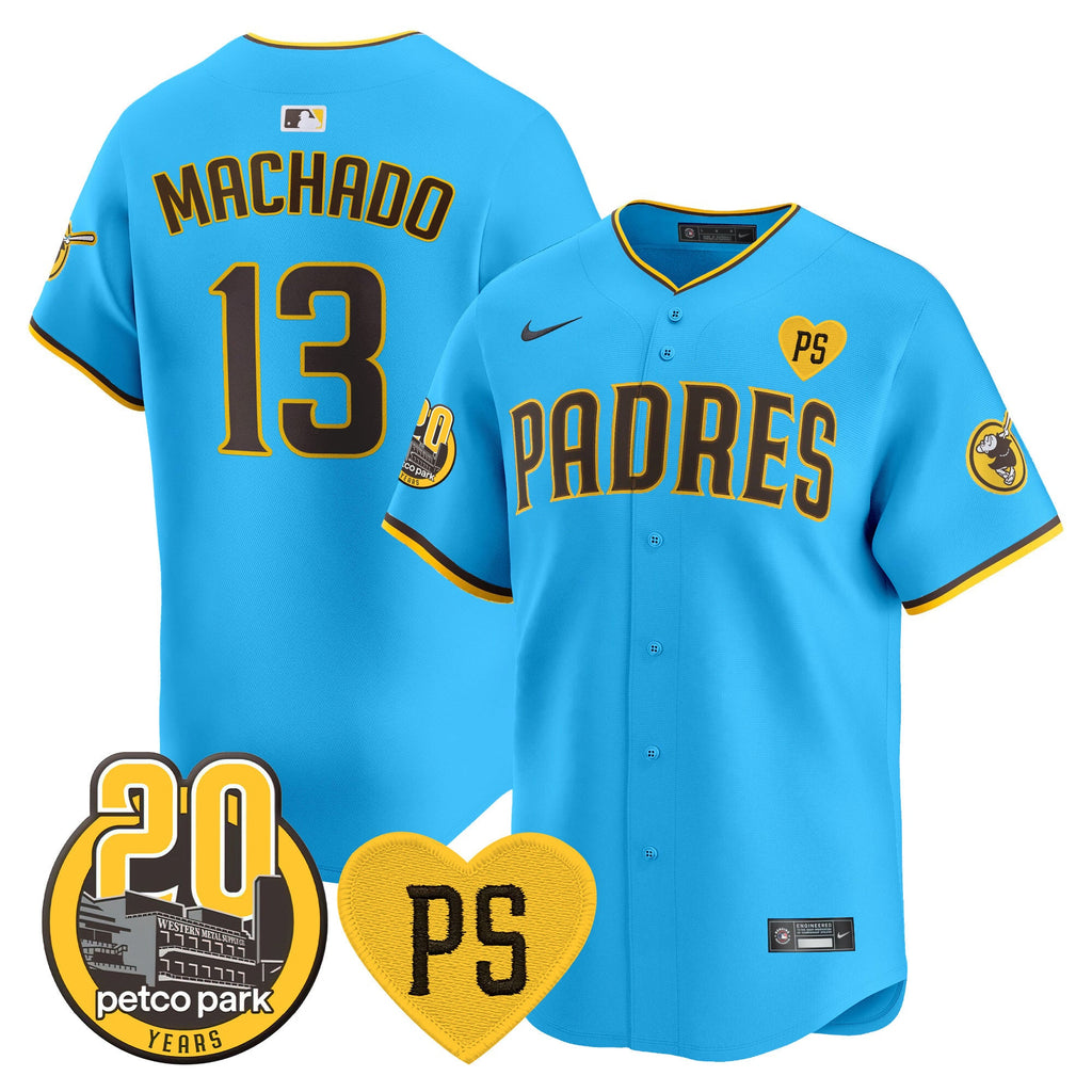 Men’s “For Peter” & Petco Park 20th Patch Vapor Premier Limited Jersey V2