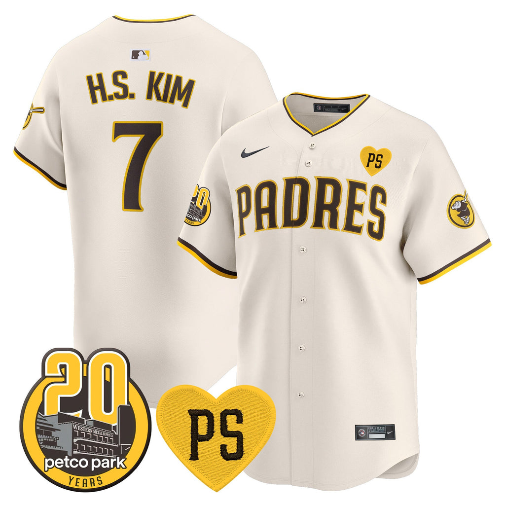 Men’s “For Peter” & Petco Park 20th Patch Vapor Premier Limited Jersey V2
