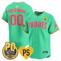 “For Peter” & Petco Park 20th Patch Vapor Premier Limited Custom Jersey V2