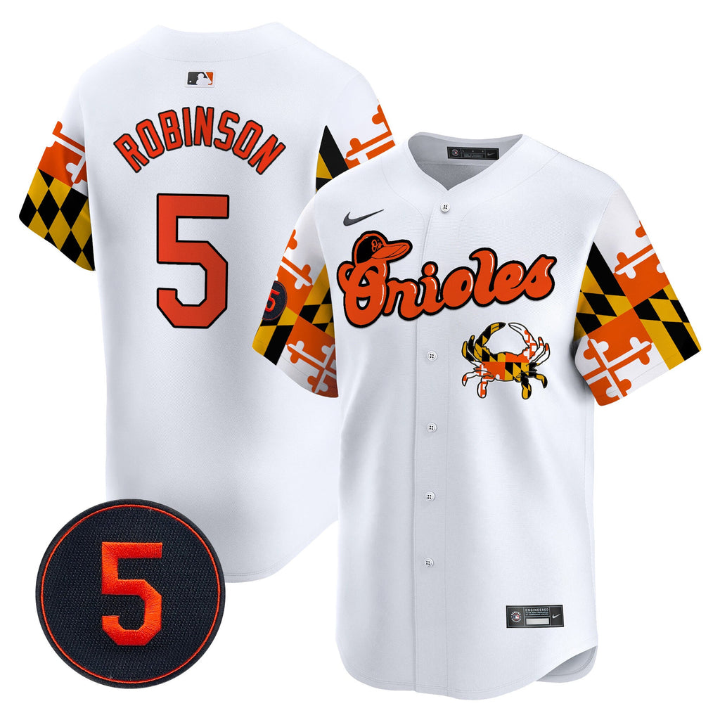 Men’s Baltimore Robinson Patch Vapor Premier Limited Jersey V7