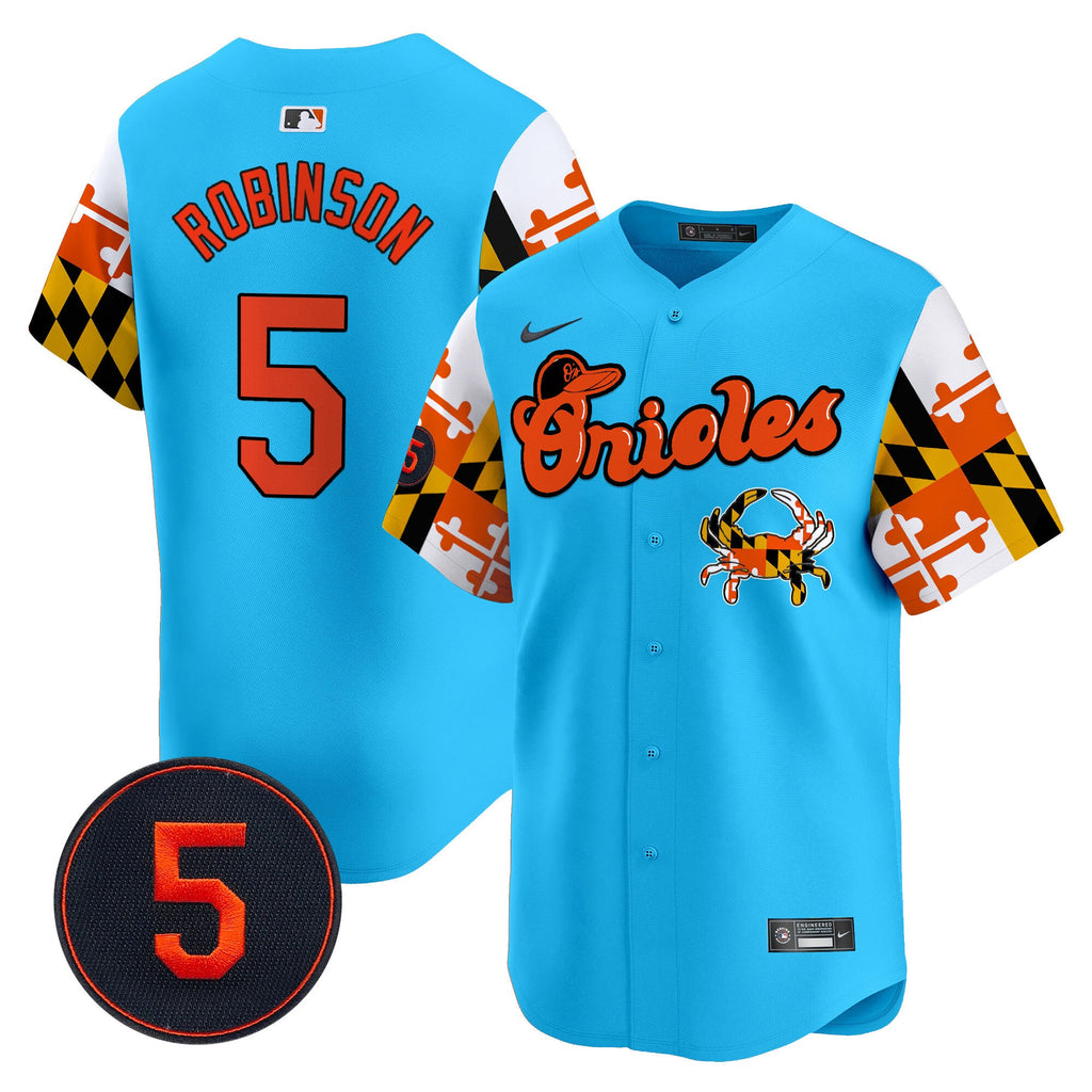 Men’s Baltimore Robinson Patch Vapor Premier Limited Jersey V7
