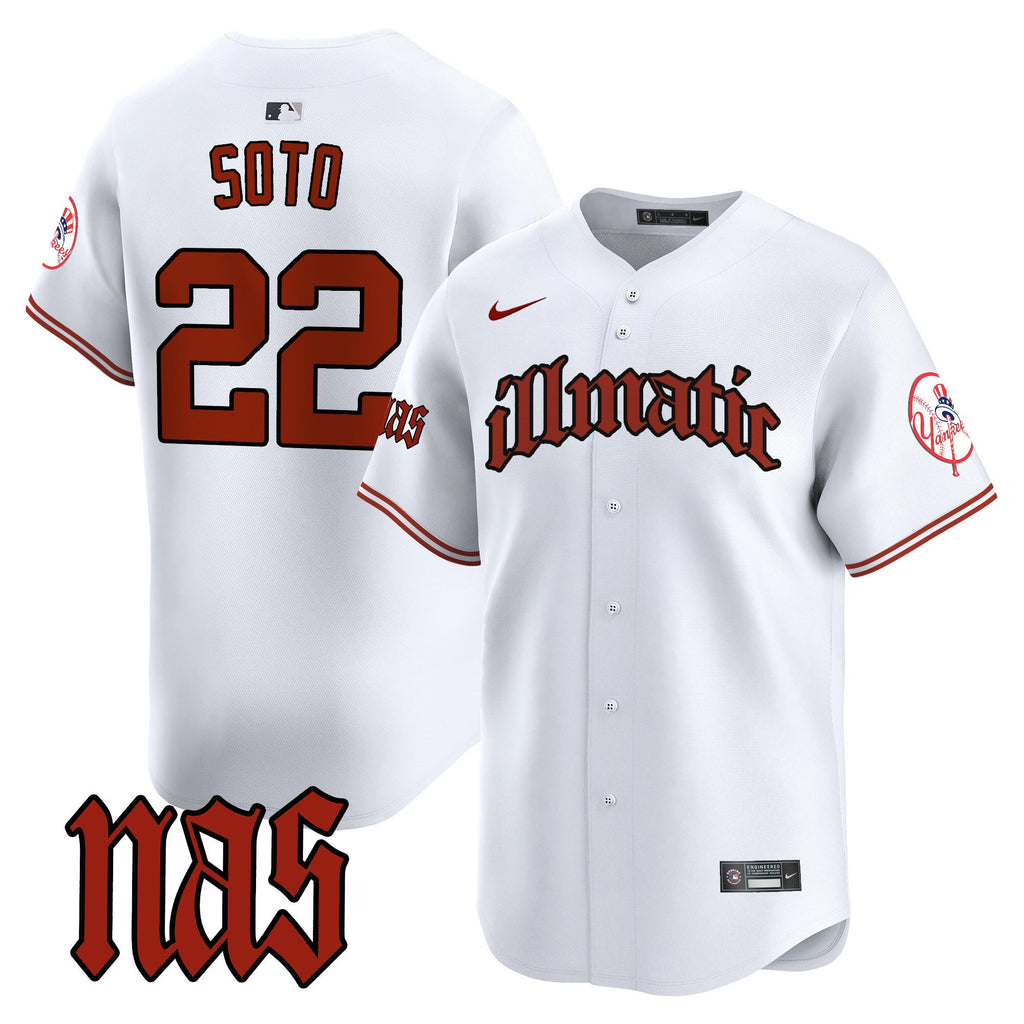 Men’s New York Nas Illmatic Vapor Premier Limited Jersey