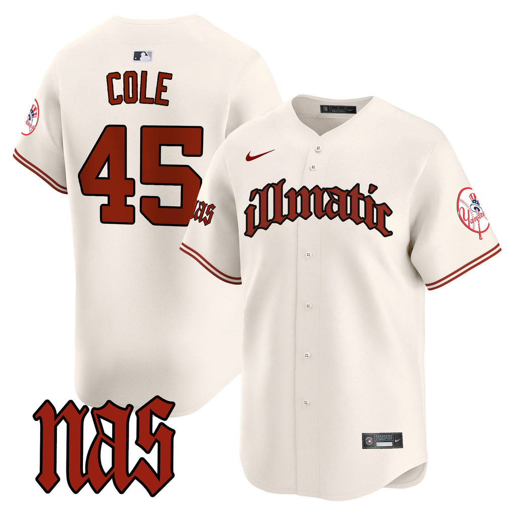 Men’s New York Nas Illmatic Vapor Premier Limited Jersey