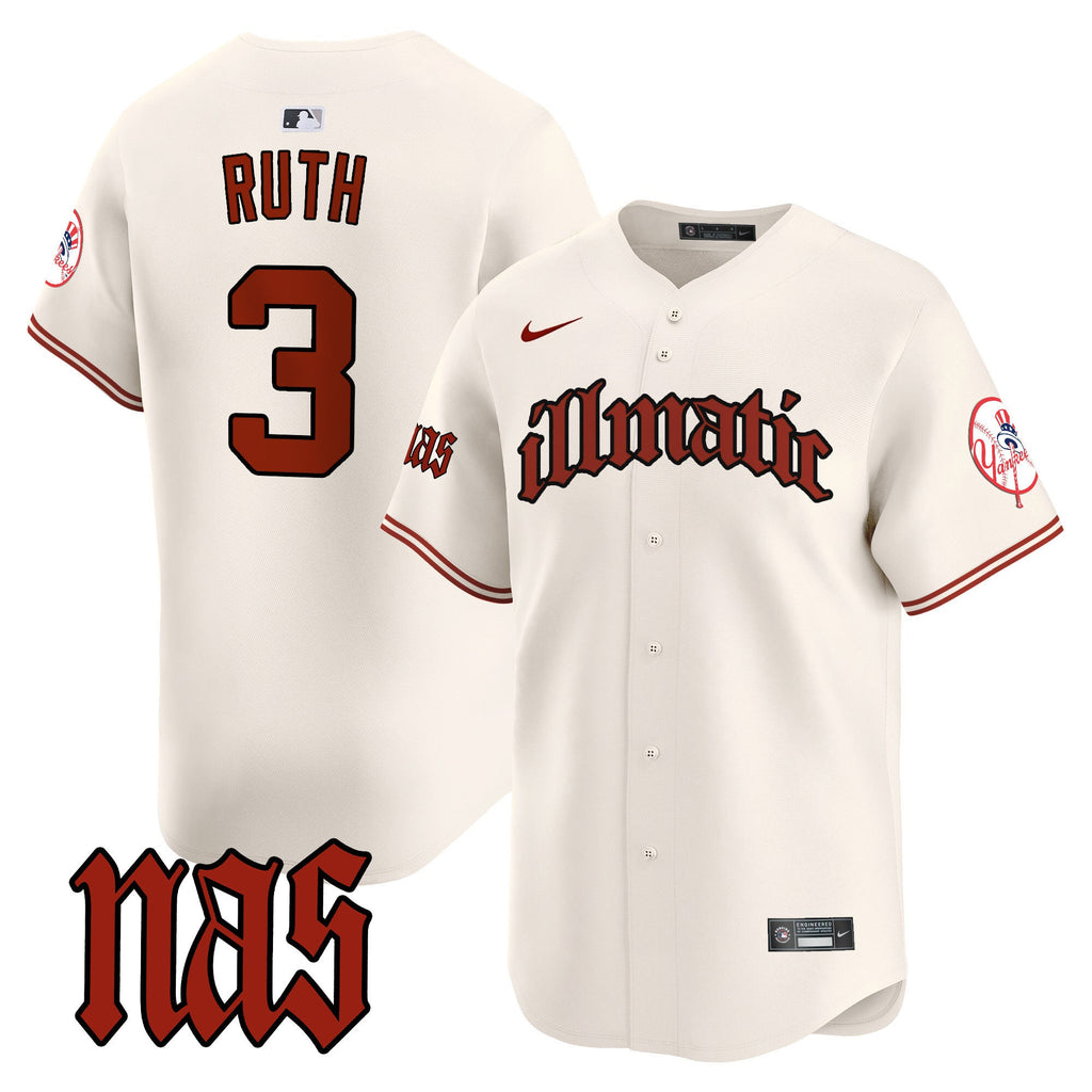 Men’s New York Nas Illmatic Vapor Premier Limited Jersey