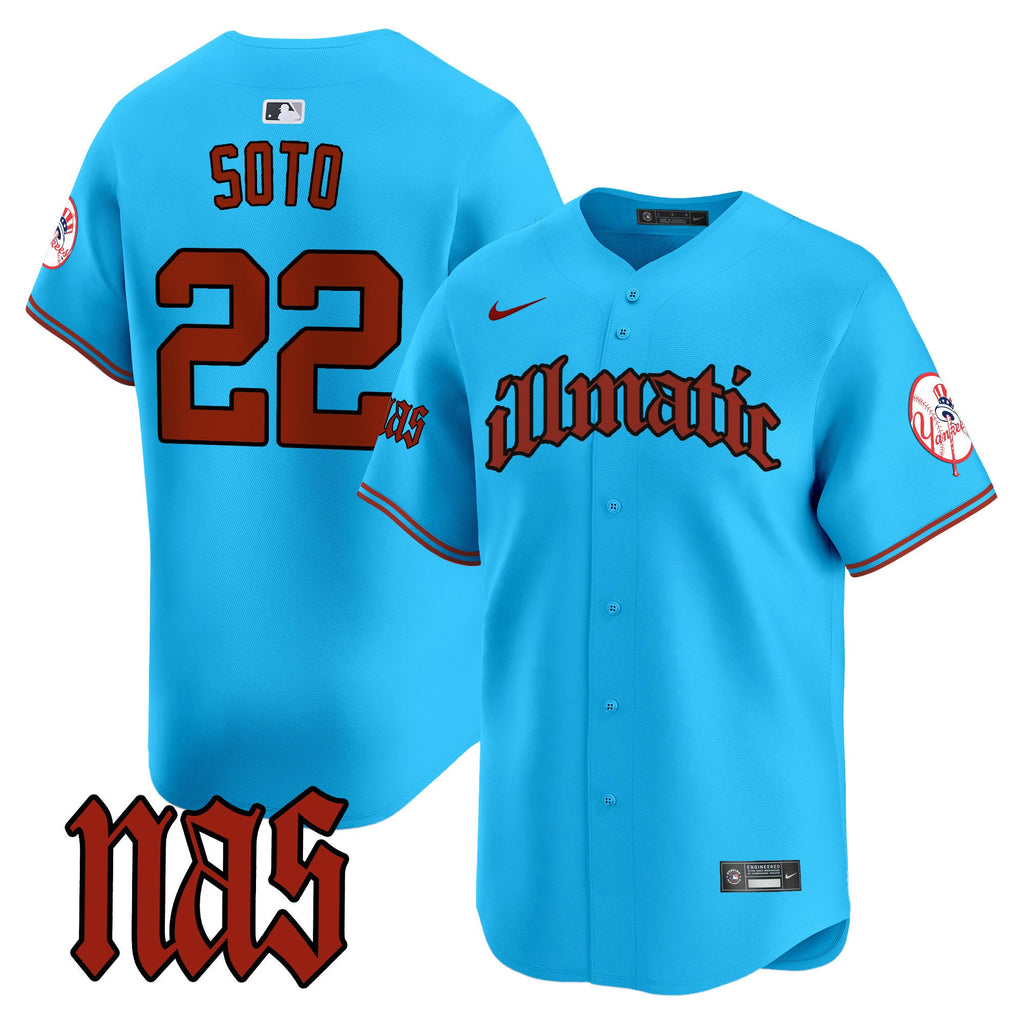 Men’s New York Nas Illmatic Vapor Premier Limited Jersey
