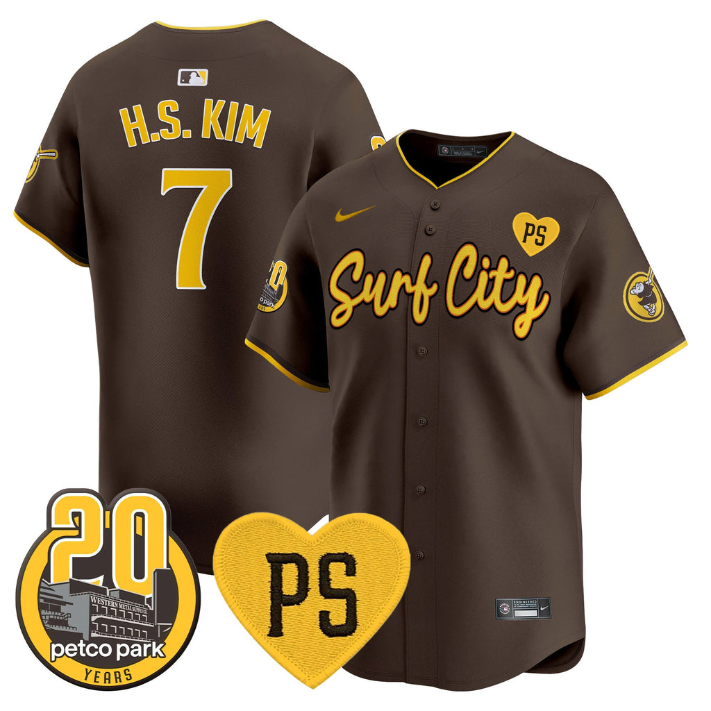 Men’s “For Peter” & Petco Park 20th Patch Vapor Premier Limited Jersey V3