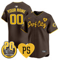 “For Peter” & Petco Park 20th Patch Vapor Premier Limited Custom Jersey V3
