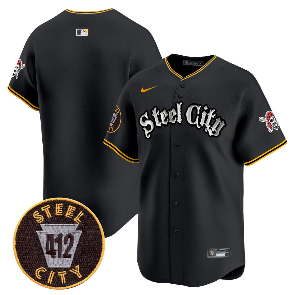 Men’s Pittsburgh 412 Patch Vapor Premier Limited Jersey V2