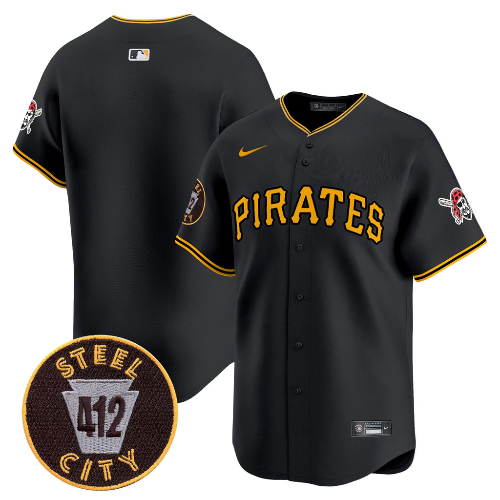 Men’s Pittsburgh 412 Patch Vapor Premier Limited Jersey V3