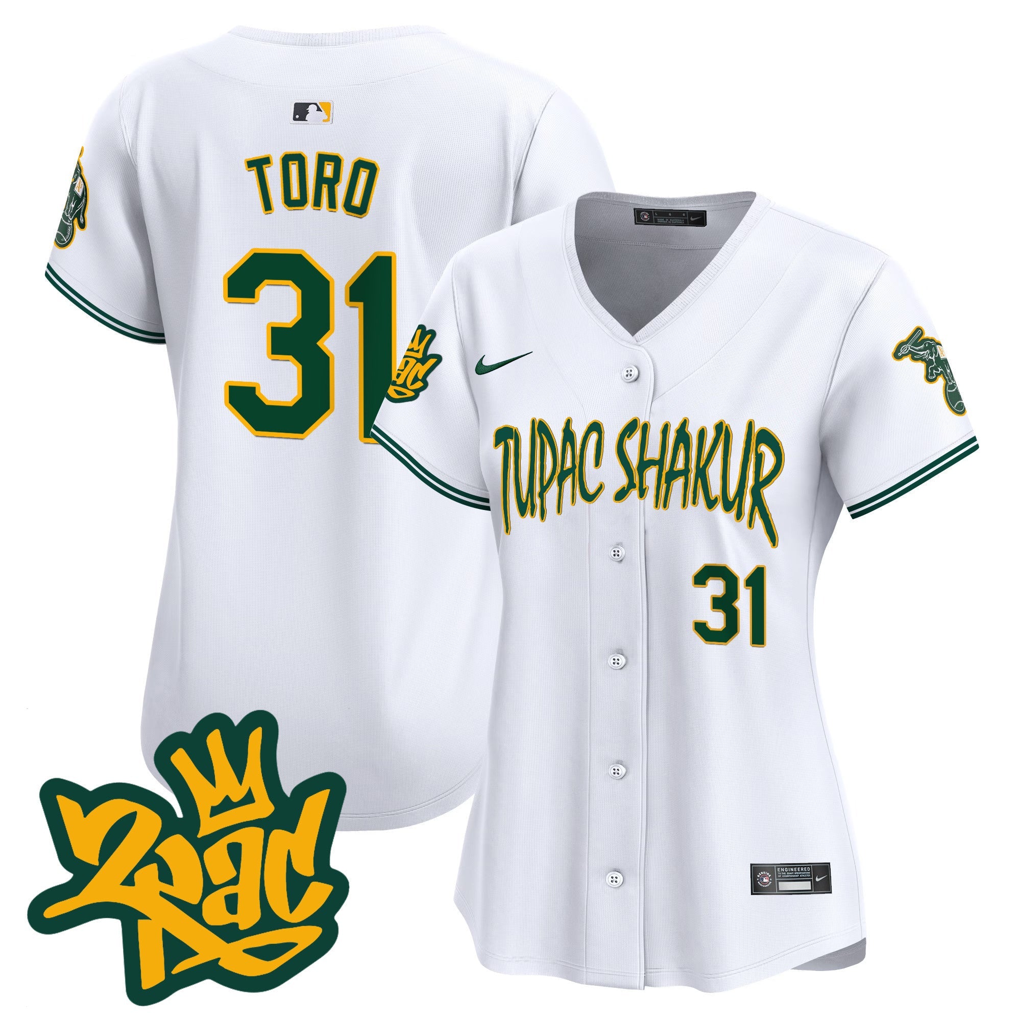 Women’s Oakland Tupac Shakur Vapor Premier Limited Jersey