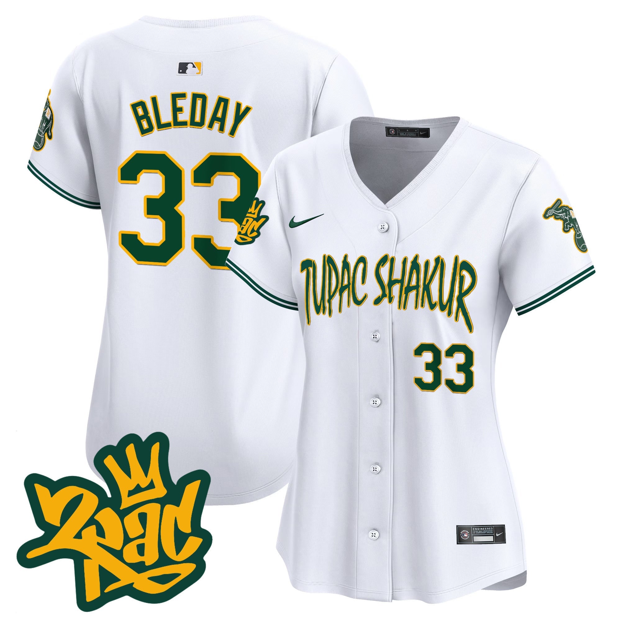 Women’s Oakland Tupac Shakur Vapor Premier Limited Jersey