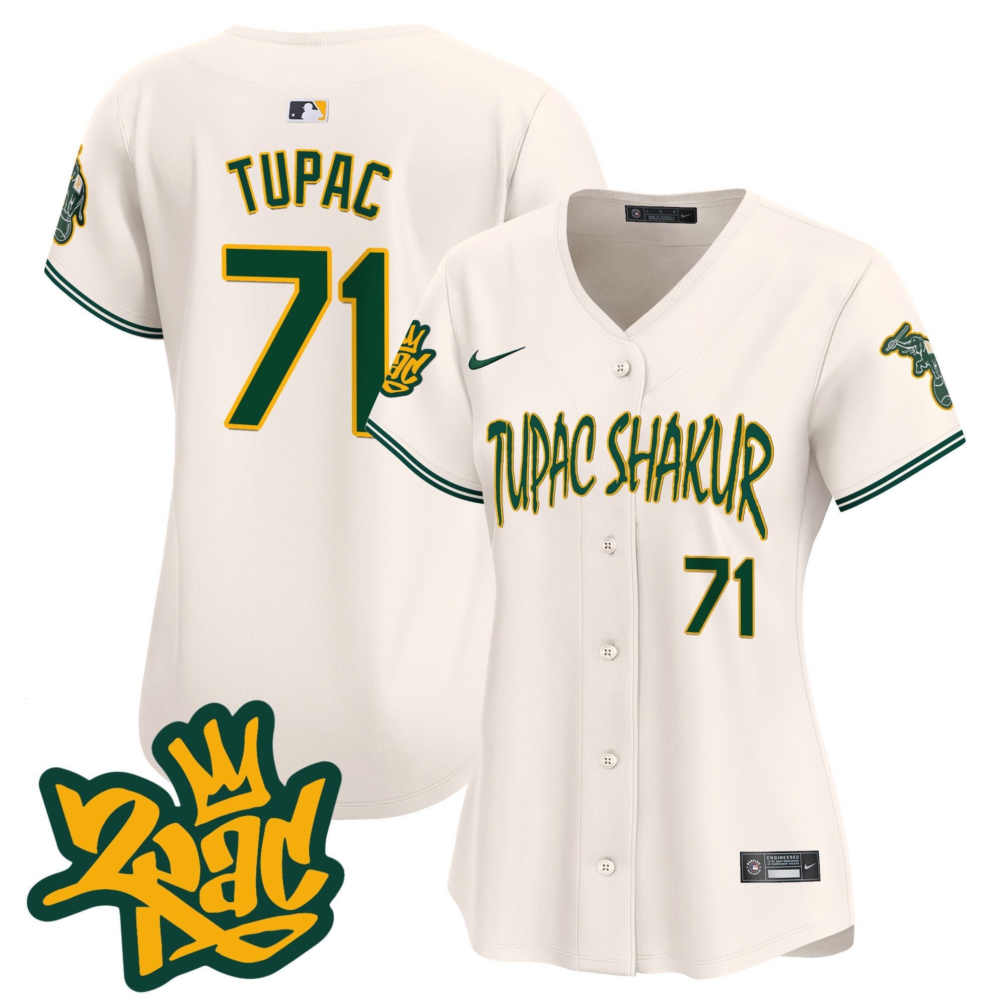 Women’s Oakland Tupac Shakur Vapor Premier Limited Jersey