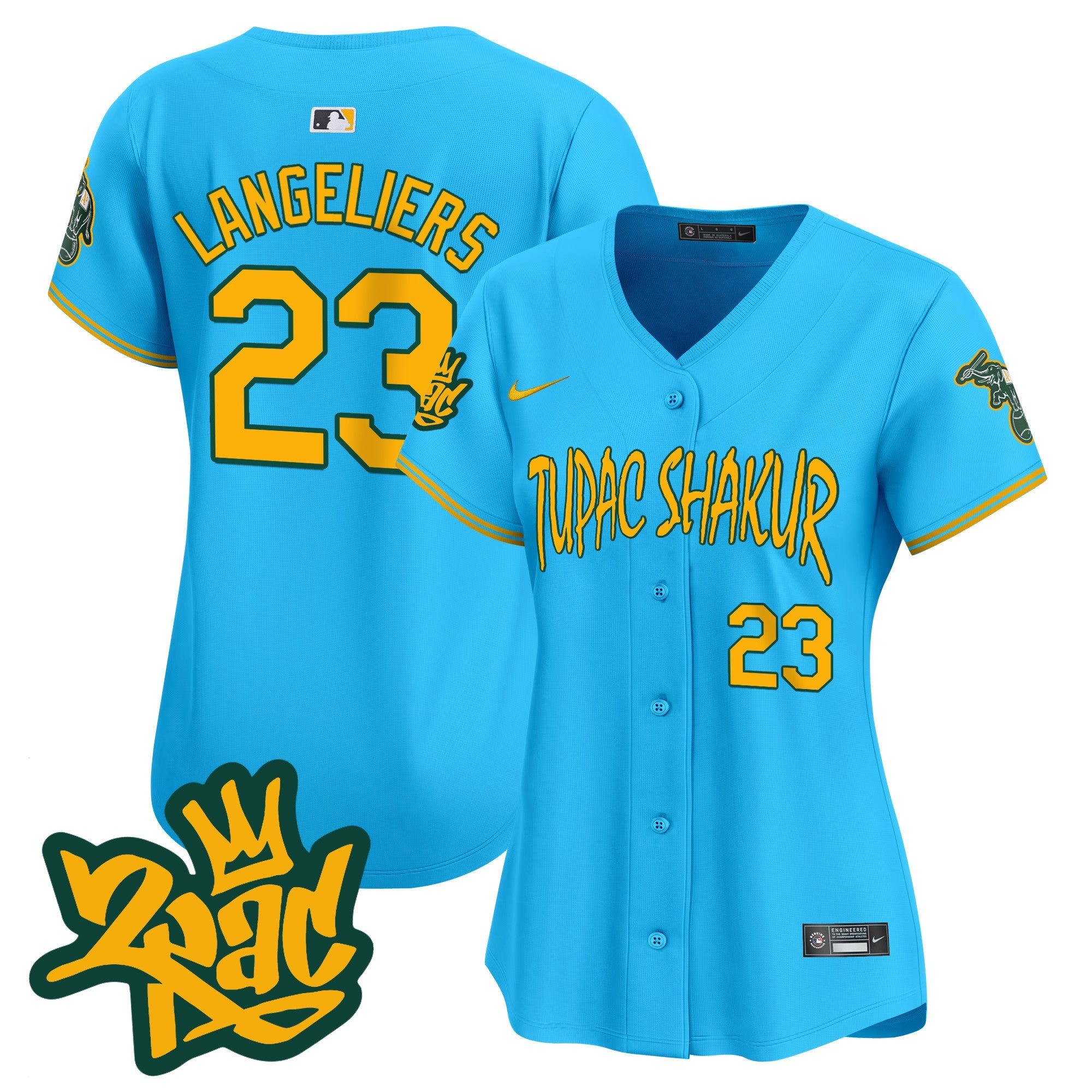 Women’s Oakland Tupac Shakur Vapor Premier Limited Jersey