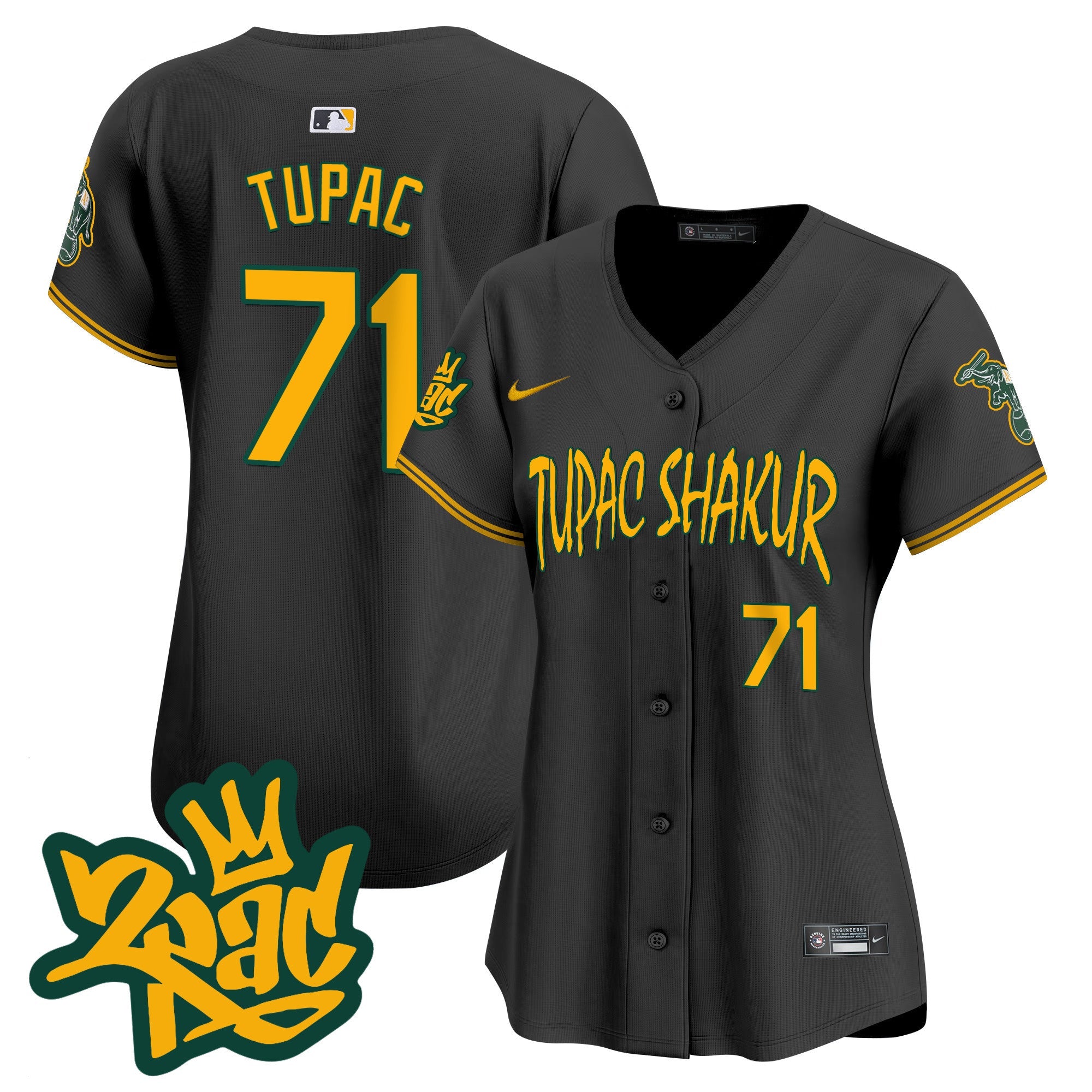 Women’s Oakland Tupac Shakur Vapor Premier Limited Jersey