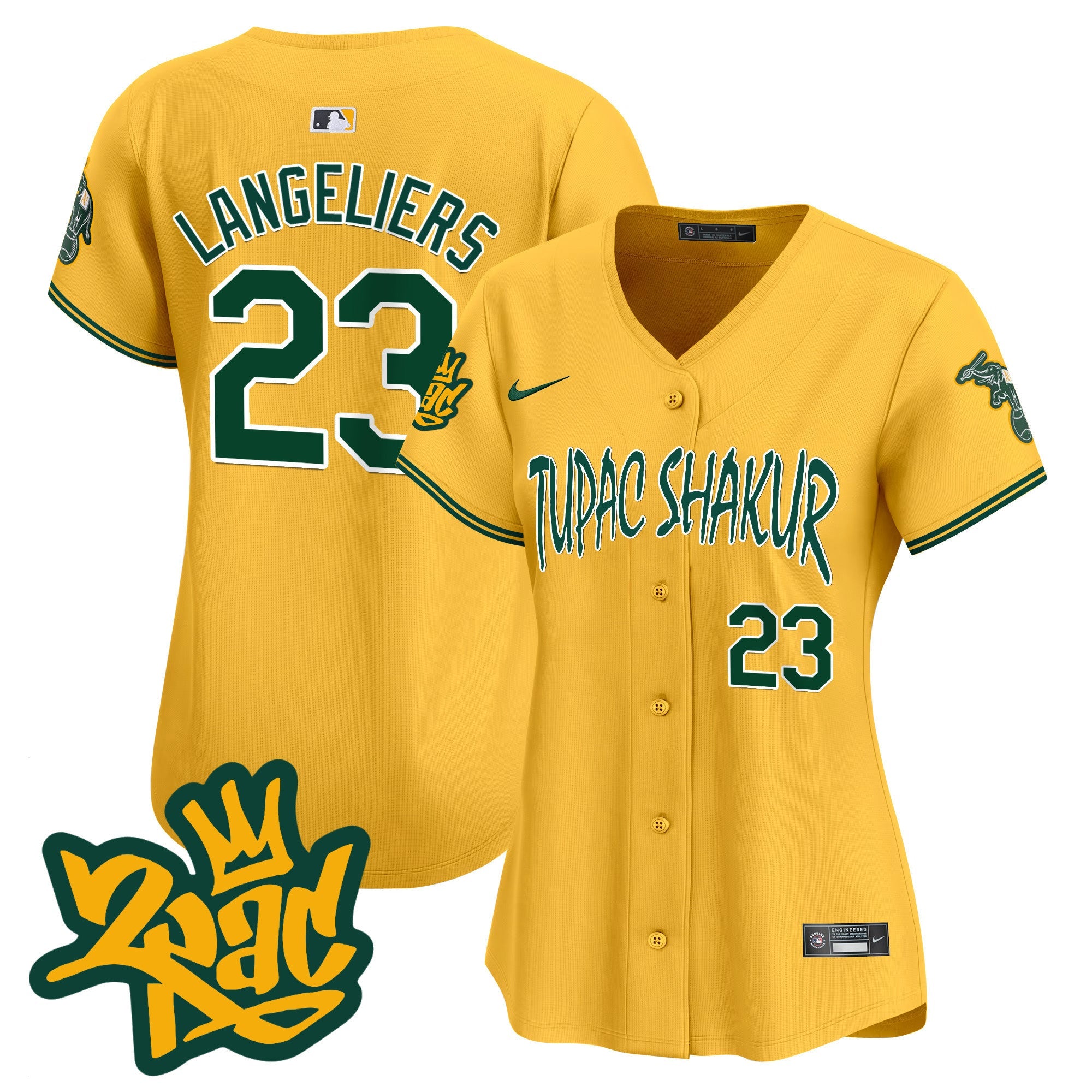 Women’s Oakland Tupac Shakur Vapor Premier Limited Jersey