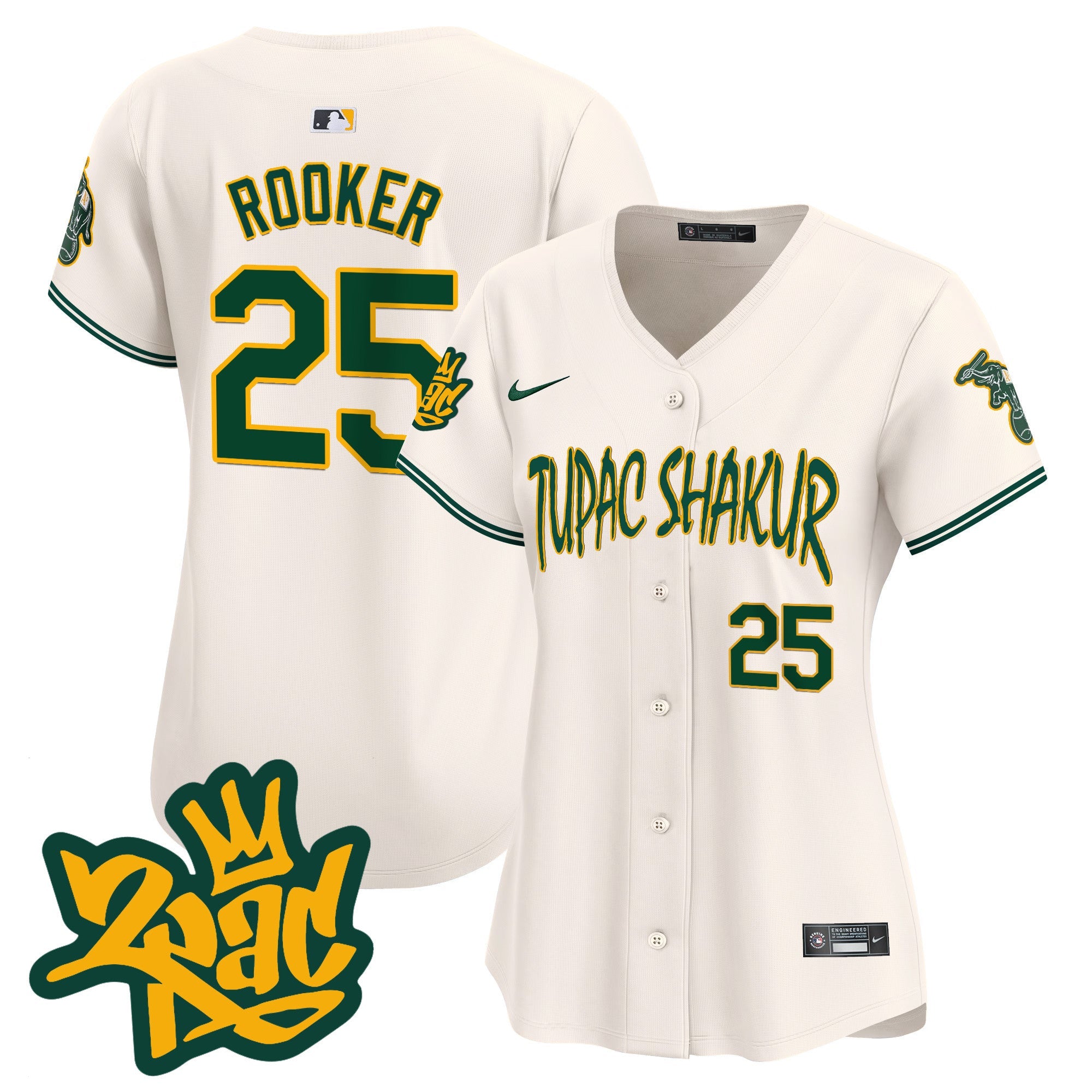 Women’s Oakland Tupac Shakur Vapor Premier Limited Jersey