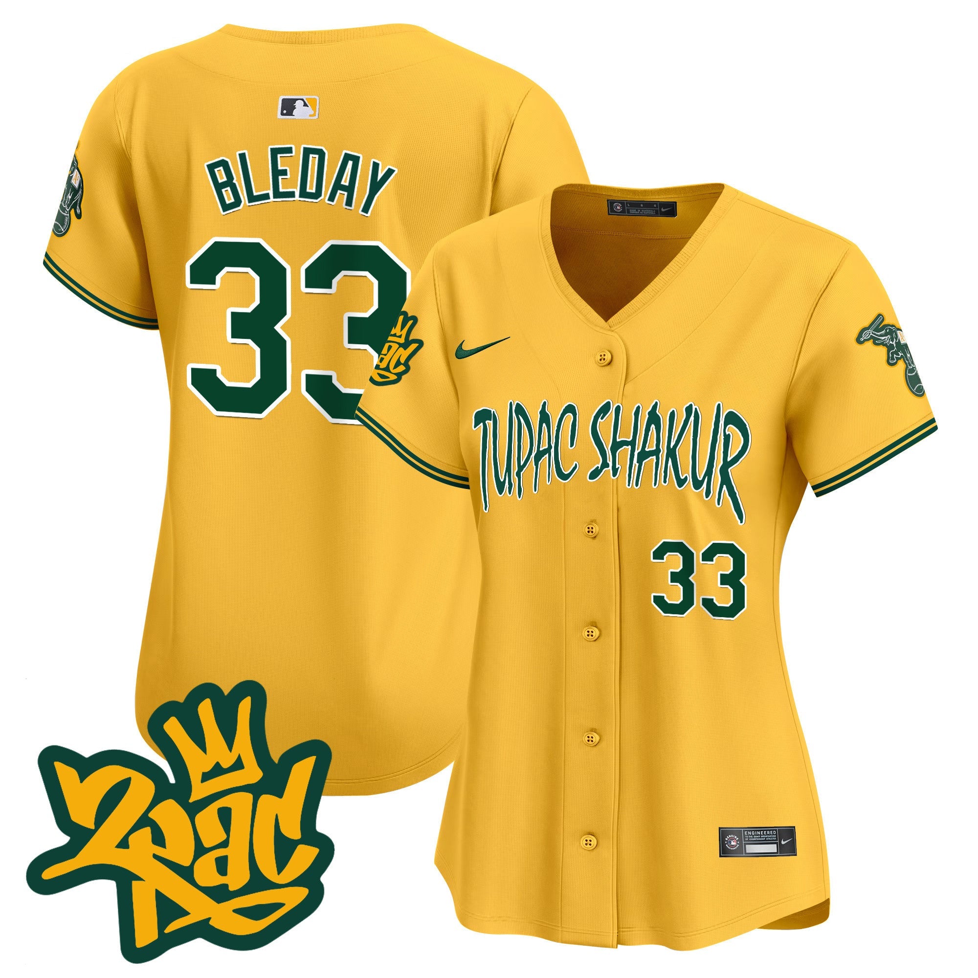 Women’s Oakland Tupac Shakur Vapor Premier Limited Jersey