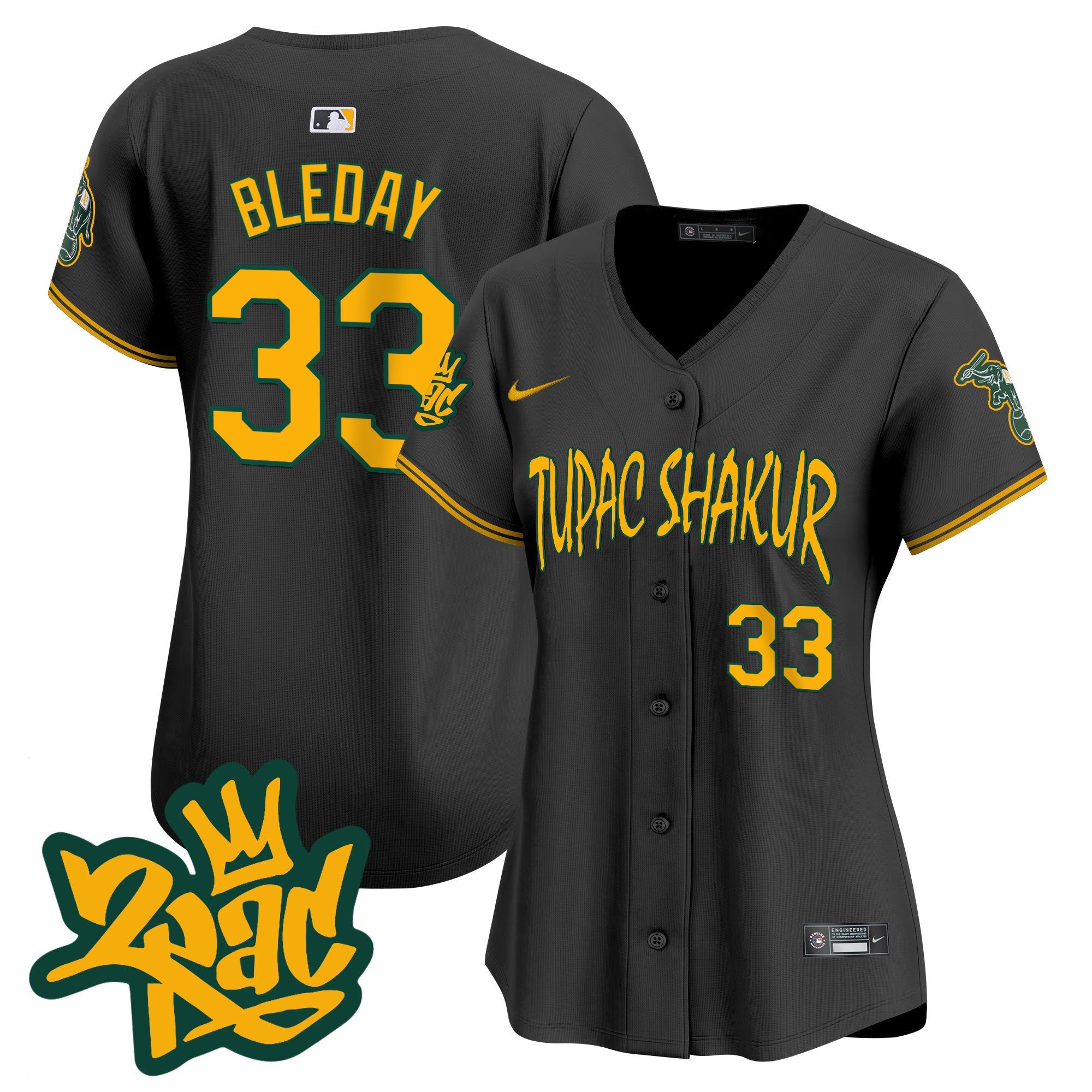 Women’s Oakland Tupac Shakur Vapor Premier Limited Jersey