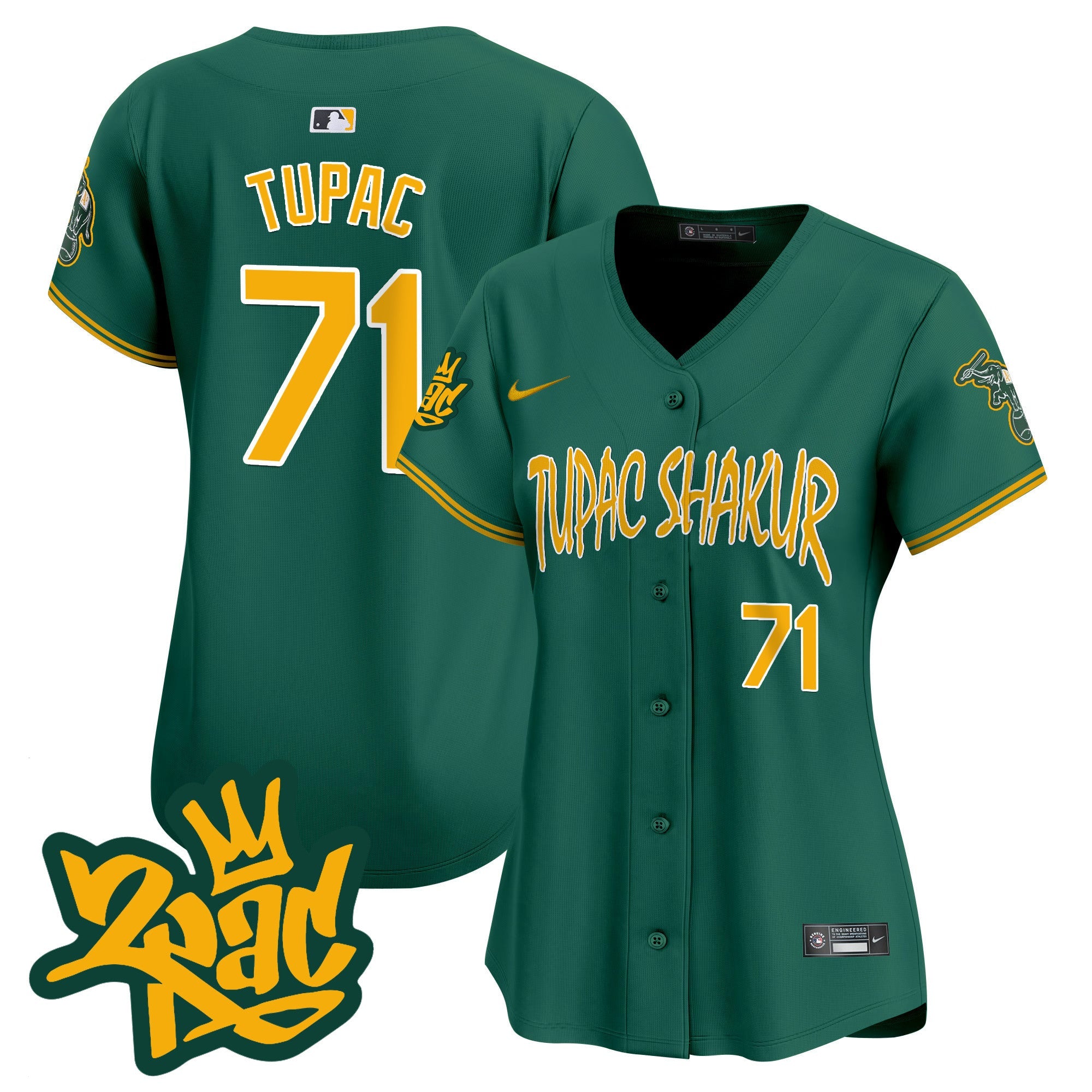 Women’s Oakland Tupac Shakur Vapor Premier Limited Jersey