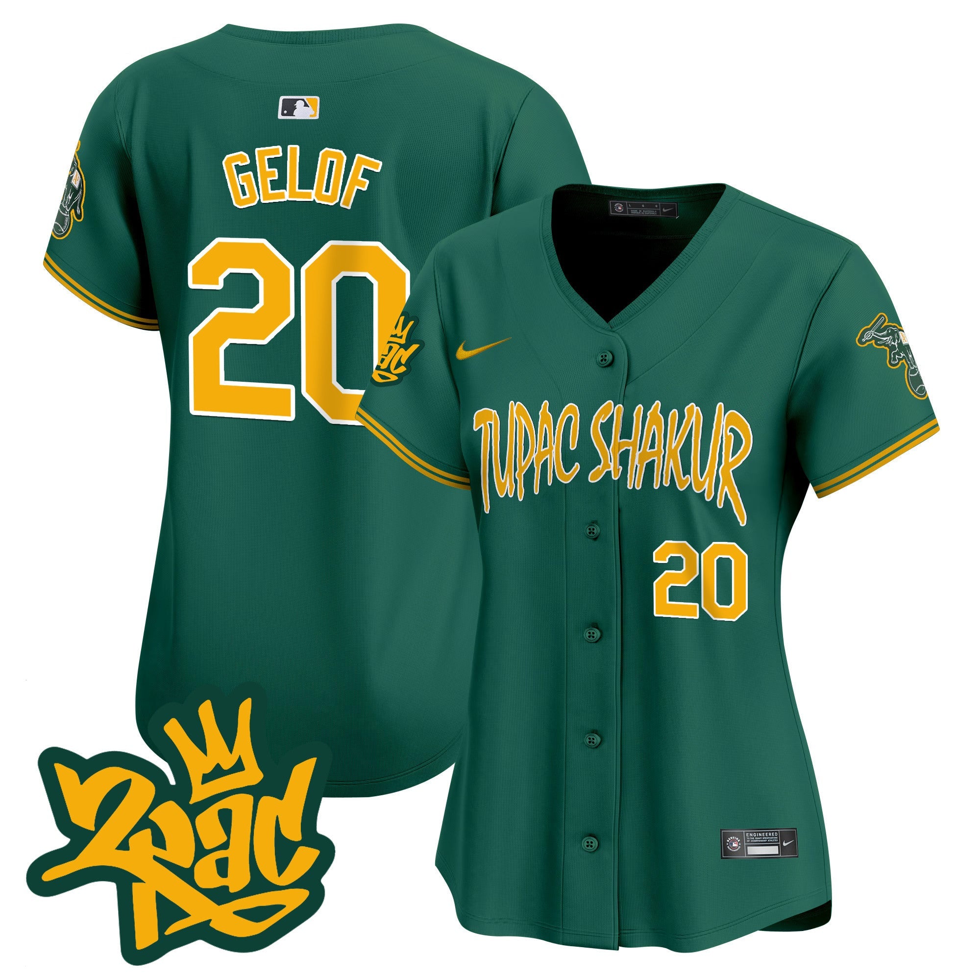 Women’s Oakland Tupac Shakur Vapor Premier Limited Jersey