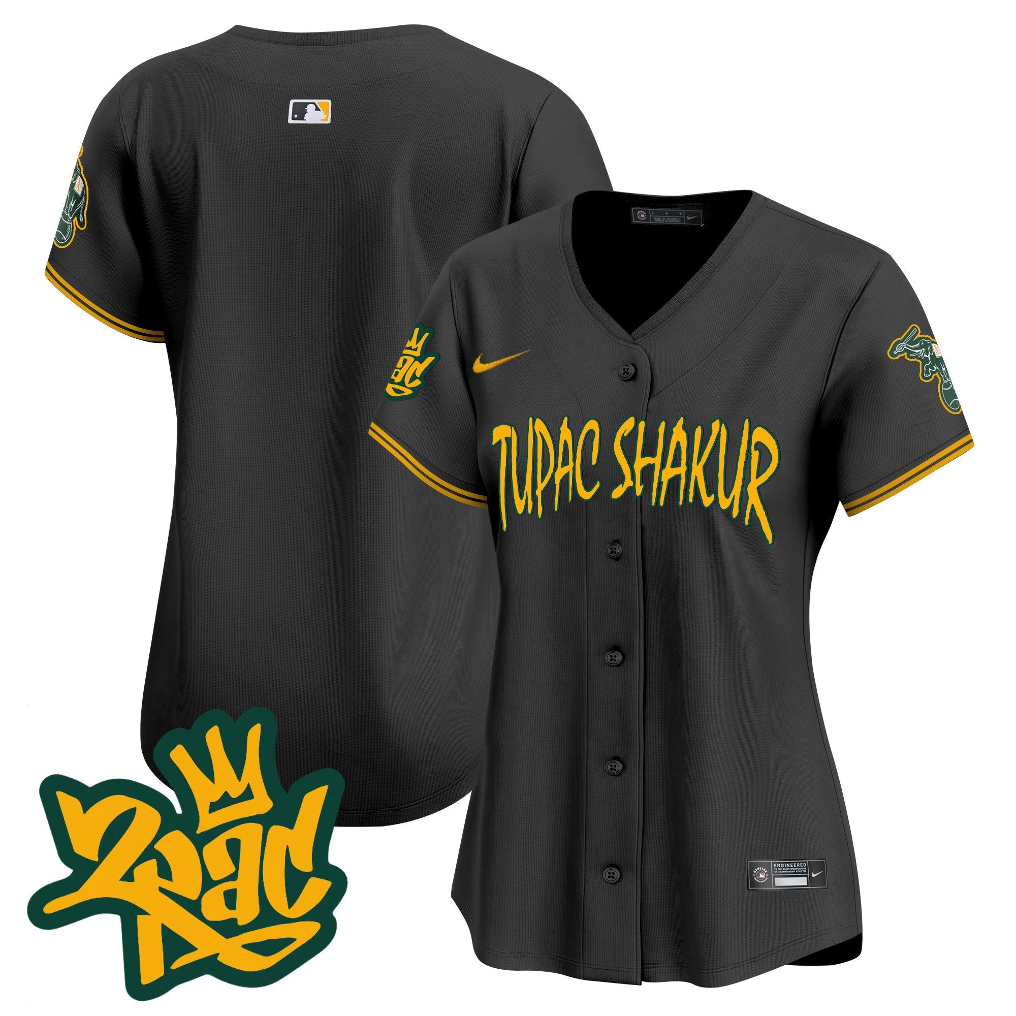 Women’s Oakland Tupac Shakur Vapor Premier Limited Jersey
