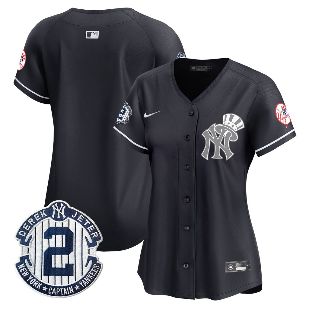 Women’s New York Derek Jeter Patch Vapor Premier Limited Jersey V2