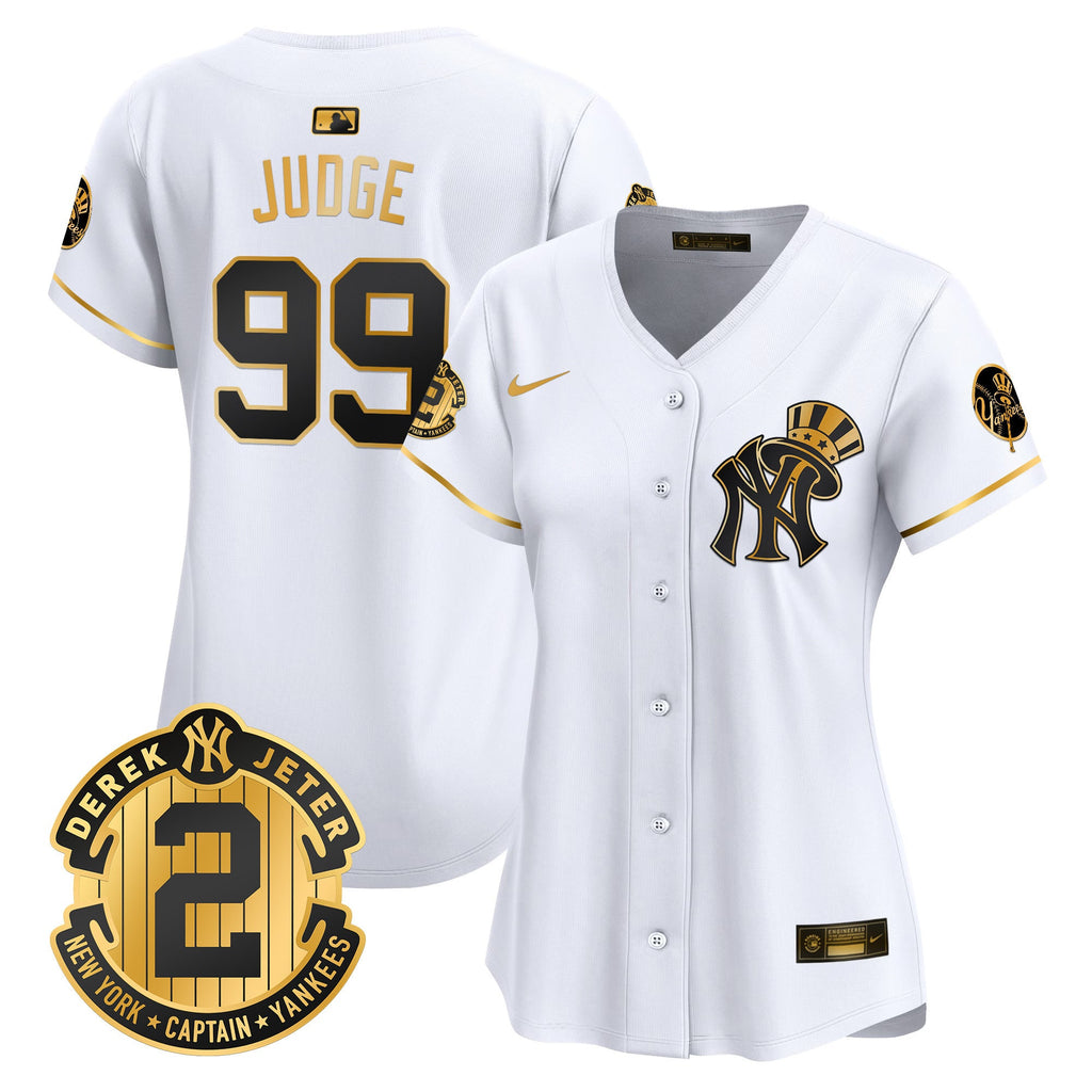 Women’s New York Derek Jeter Patch Vapor Premier Limited Jersey V2