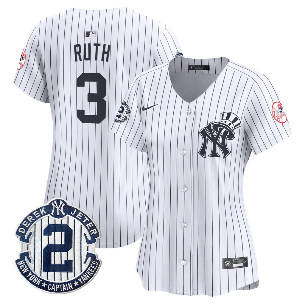 Women’s New York Derek Jeter Patch Vapor Premier Limited Jersey V2