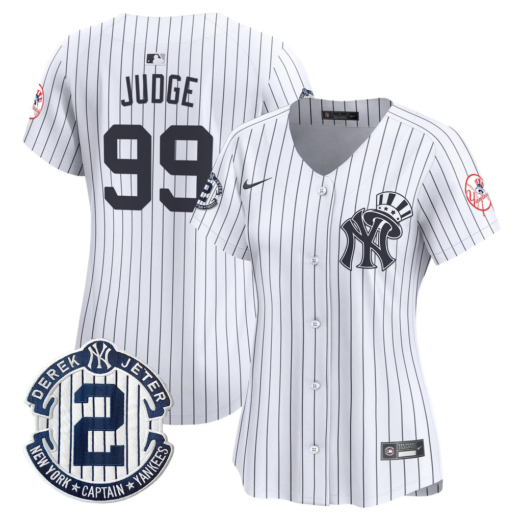 Women’s New York Derek Jeter Patch Vapor Premier Limited Jersey V2