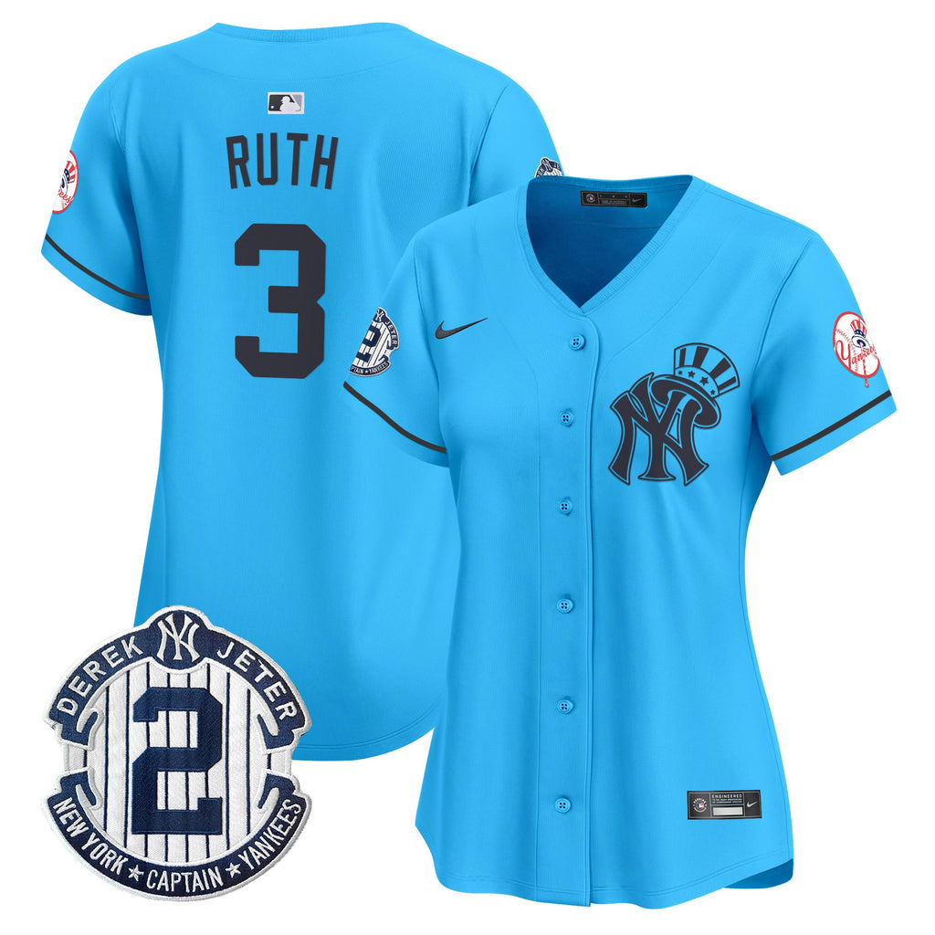 Women’s New York Derek Jeter Patch Vapor Premier Limited Jersey V2