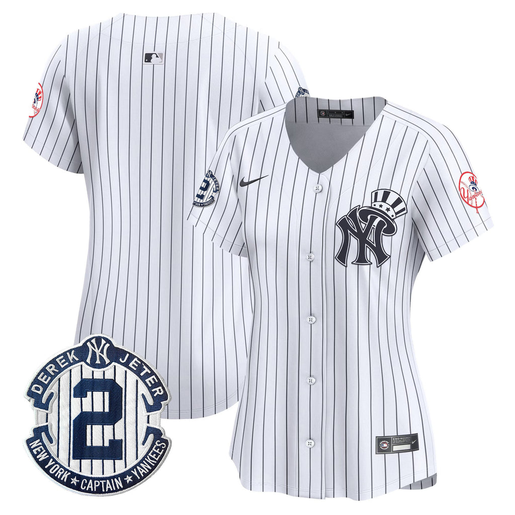 Women’s New York Derek Jeter Patch Vapor Premier Limited Jersey V2
