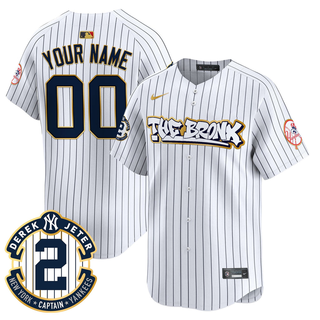 New York The Bronx Graffiti Gold Trim Vapor Premier Limited Custom Jersey