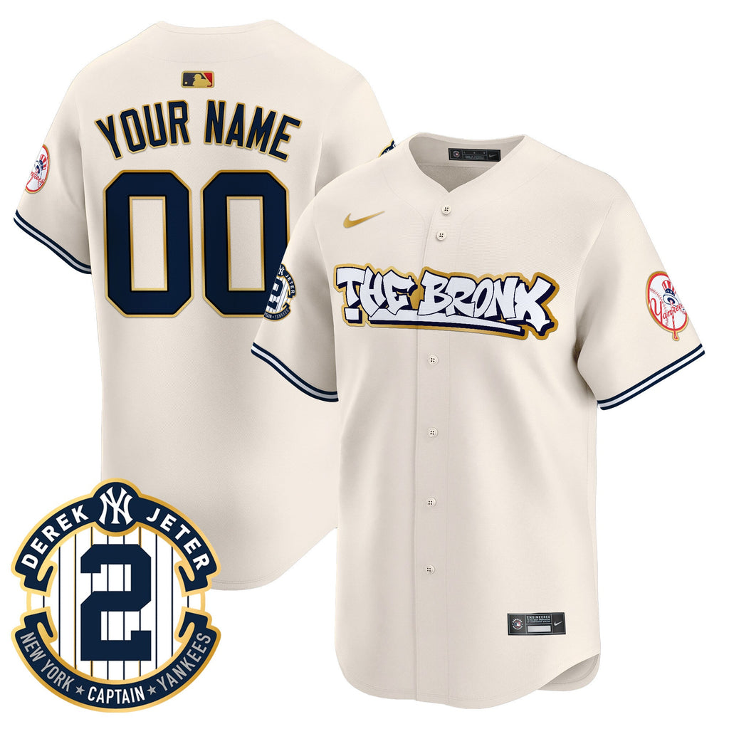 New York The Bronx Graffiti Gold Trim Vapor Premier Limited Custom Jersey