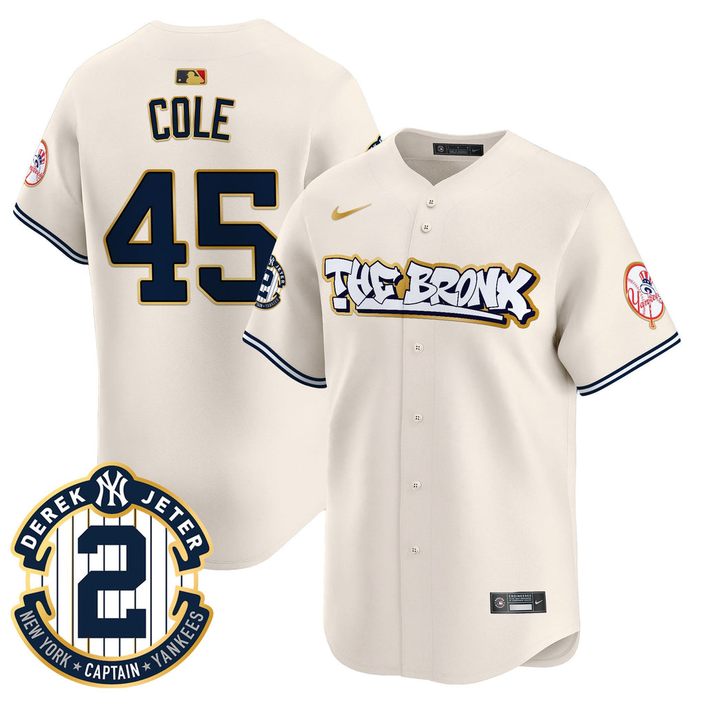 Men’s New York The Bronx Graffiti Gold Trim Vapor Premier Limited Jersey