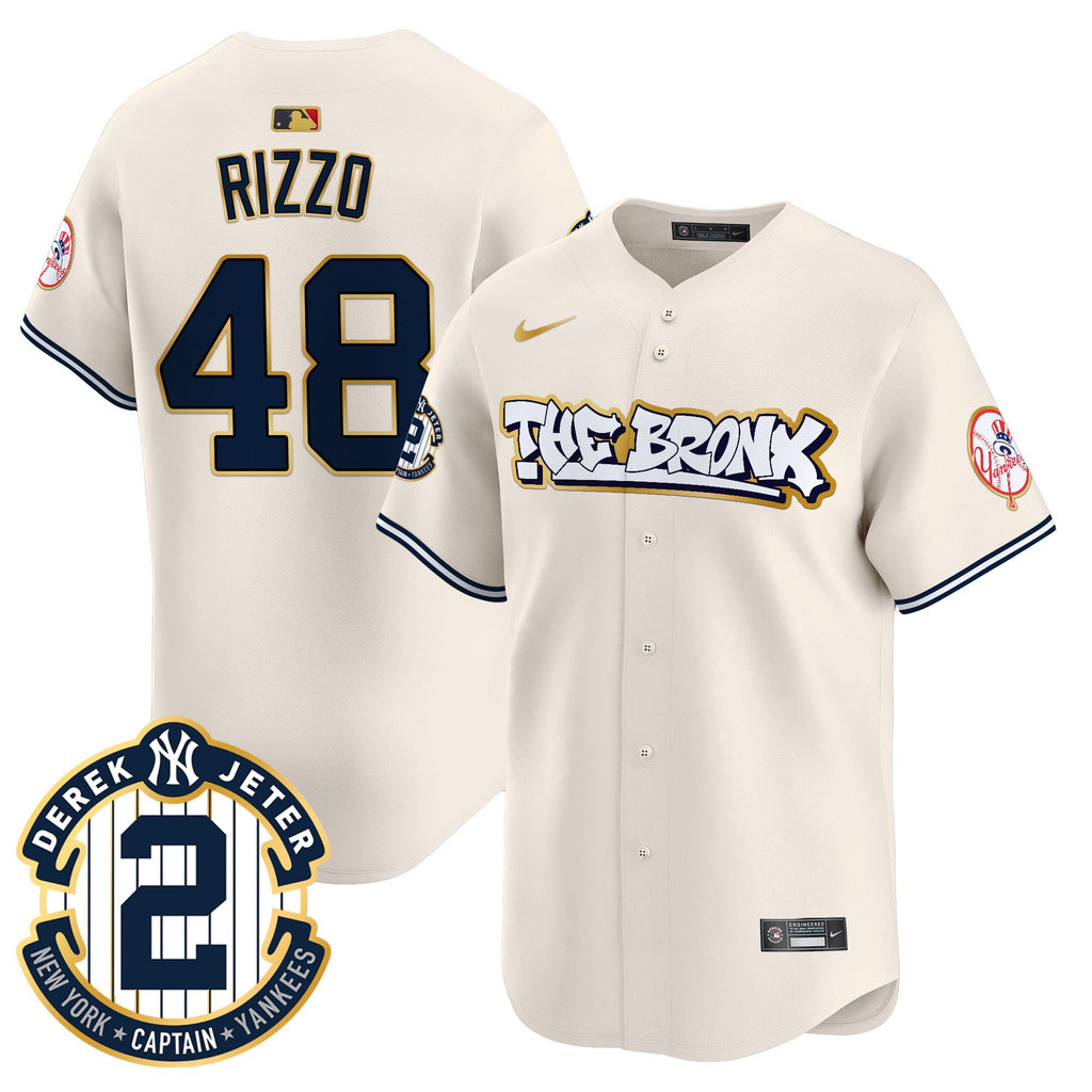 Men’s New York The Bronx Graffiti Gold Trim Vapor Premier Limited Jersey